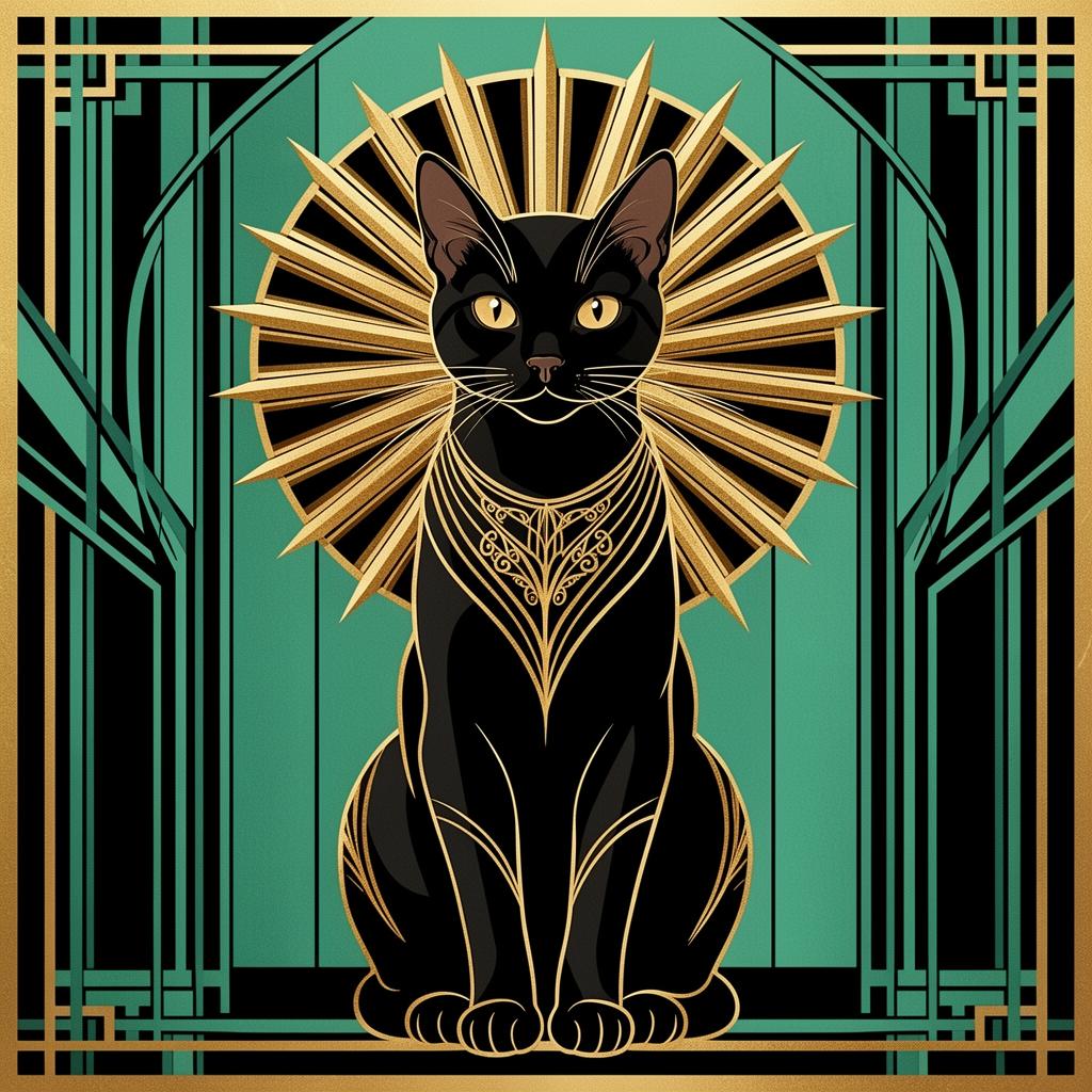 Art Deco portrait