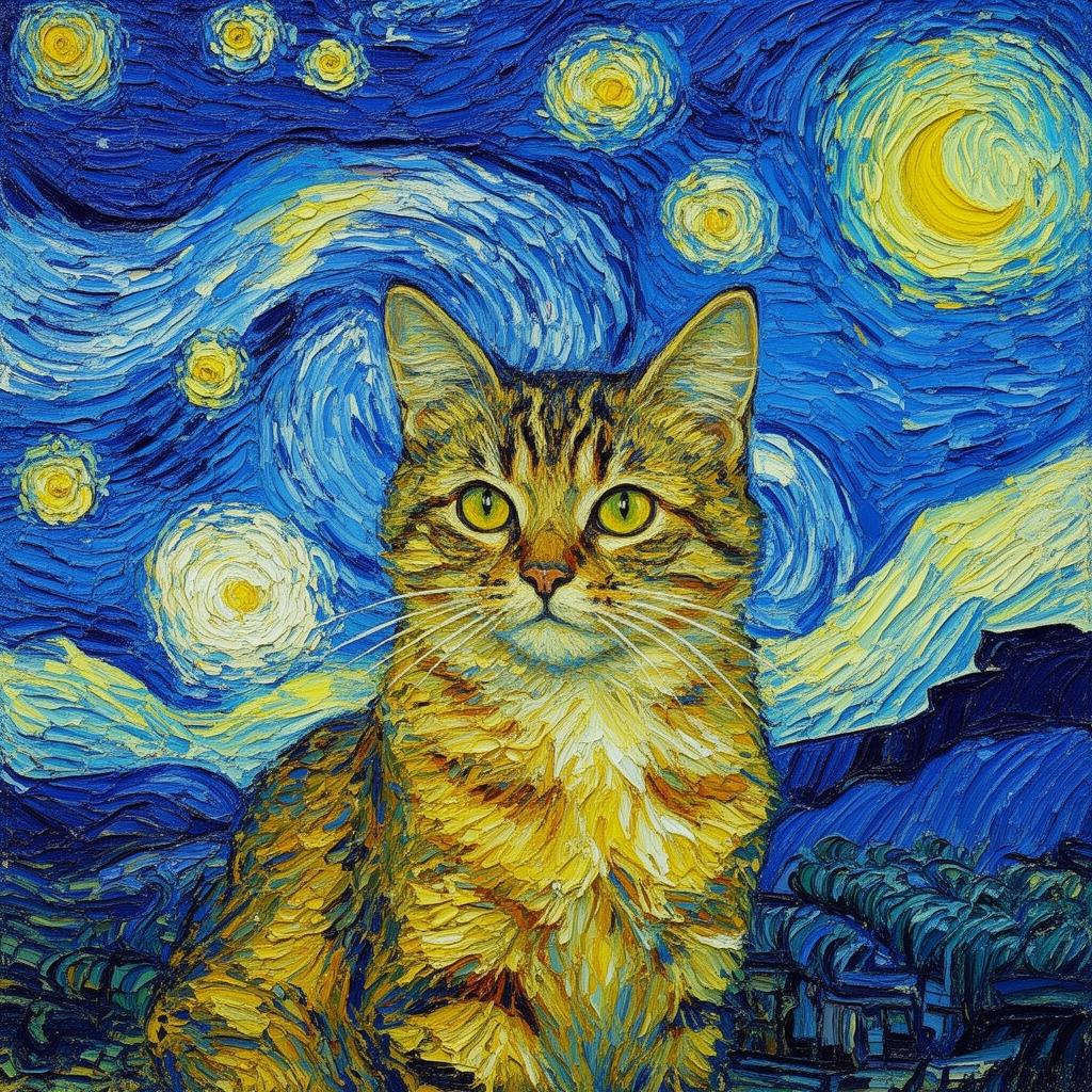 Van Gogh Starry portrait